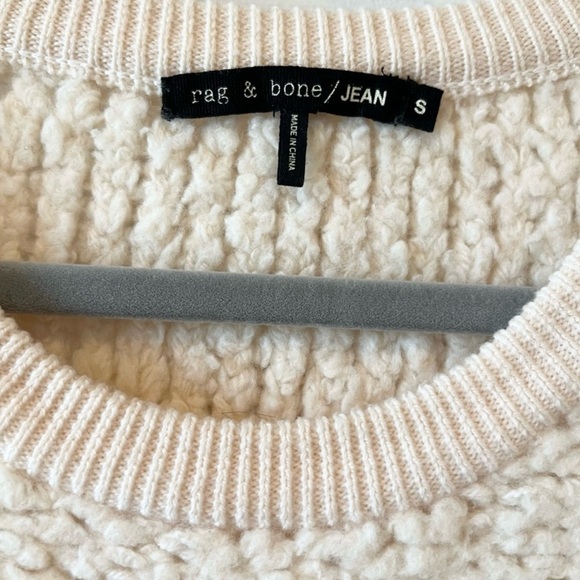 rag & bone Off-White Textured Knit Sweater - Picture 3 of 4